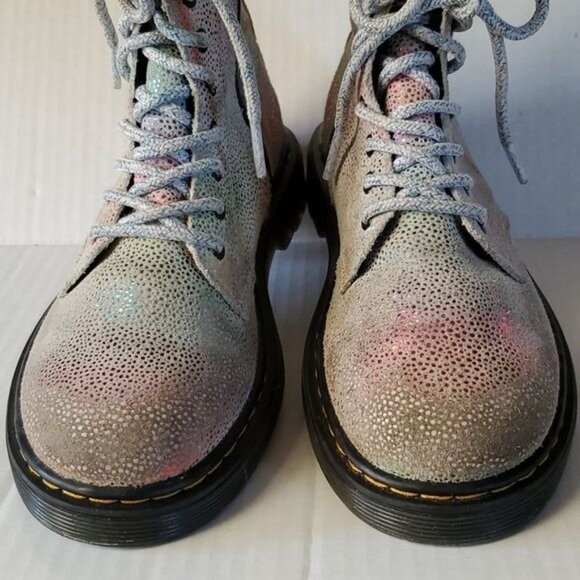 Dr Martens Pascal Boots Doc's DM's Doc Marten's Iridescent GIRLS Youth Kids 2 - Picture 6 of 12